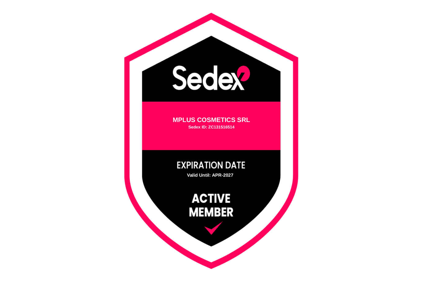 Sedex Member 2026 badge for ethical and sustainable supply chain practices