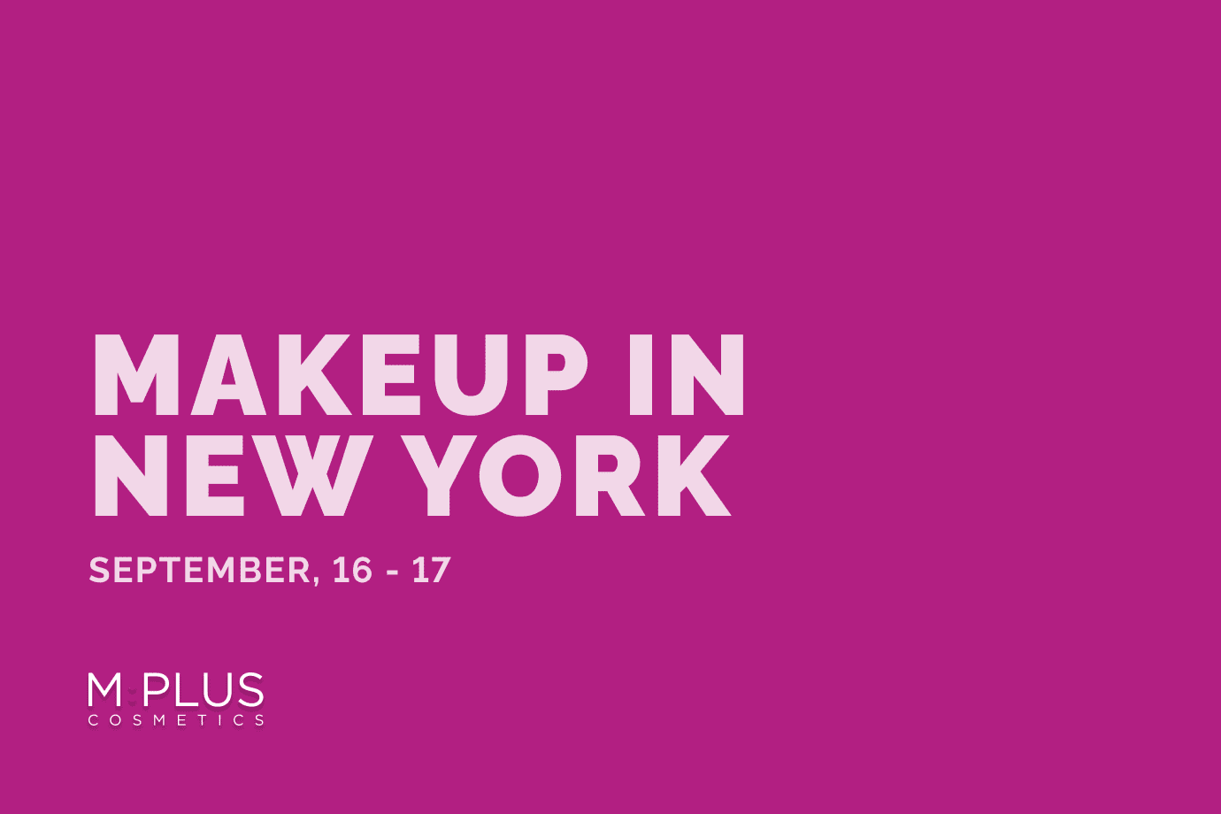 MakeUp in New York 2026 Event Banner
